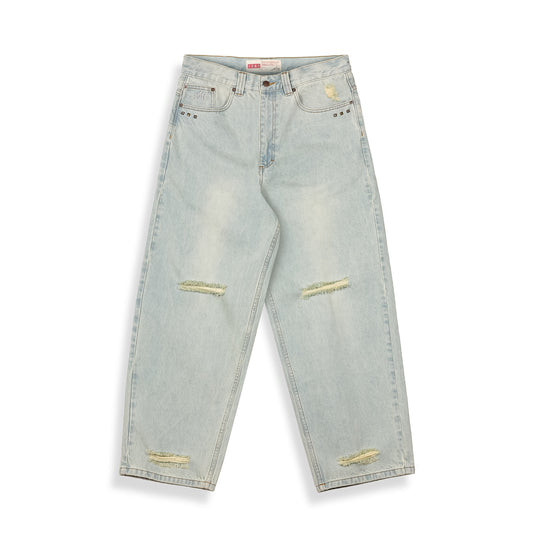 ROYAL PAW BIG BOY DENIM PANTS WASHED LIGHT BLUE