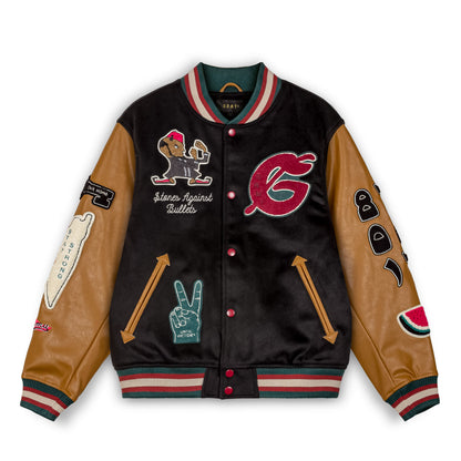 NABLUS BASEBALL JACKET BLACK