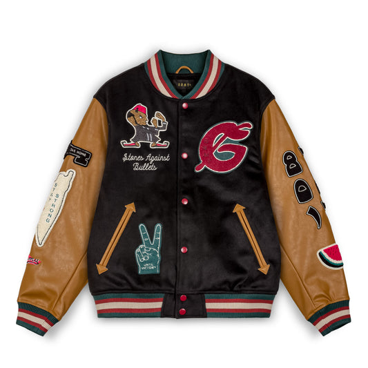 NABLUS BASEBALL JACKET BLACK