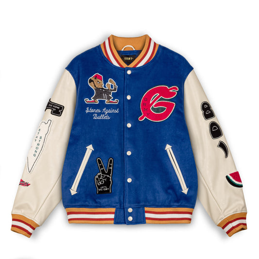 NABLUS BASEBALL JACKET BLUE