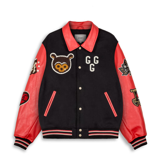 MUD'S THE RESIDENCE BASEBALL JACKET BLACK