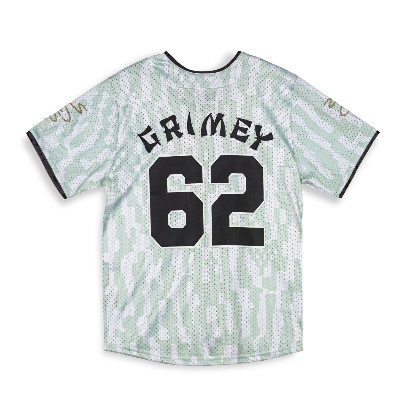 LUCKY DRAGON MESH BASEBALL JERSEY WHITE