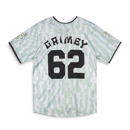 LUCKY DRAGON MESH BASEBALL JERSEY WHITE
