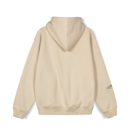 MELTED STONE VINTAGE HOODIE CREAM