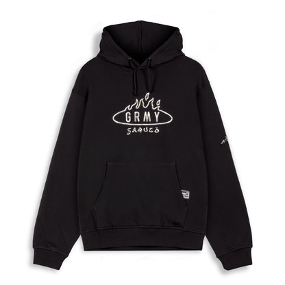 BURN IN FLAMES VINTAGE HOODIE BLACK