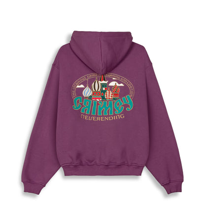 THE LOWER DEPTHS VINTAGE HOODIE PURPLE