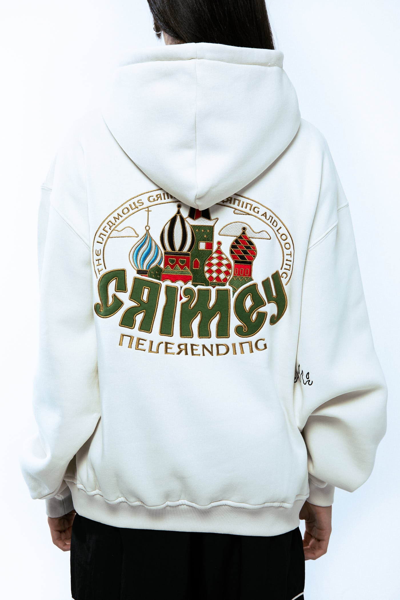 THE LOWER DEPTHS VINTAGE HOODIE OFF WHITE