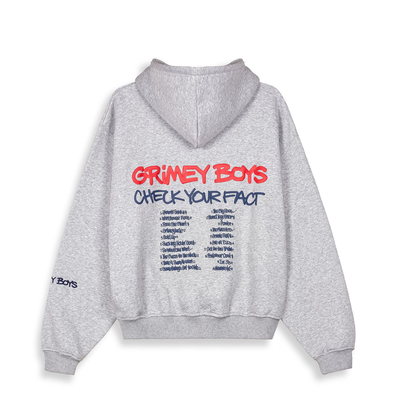 GRIMEY BOYS VINTAGE HOODIE DARK SPORT GREY