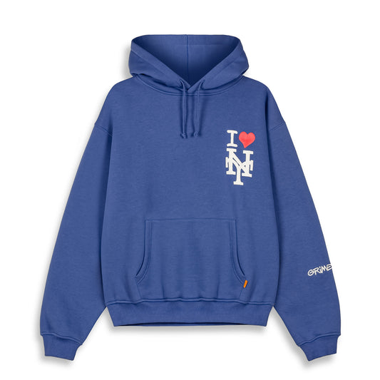 GRIMEY BOYS VINTAGE HOODIE ROYAL BLUE