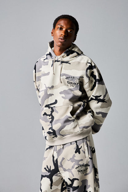 FOLLOW THE DOLLAR CAMO VINTAGE HOODIE WHITE CAMO