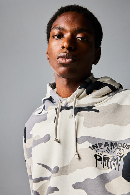 FOLLOW THE DOLLAR CAMO VINTAGE HOODIE WHITE CAMO