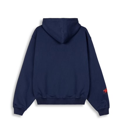 SCRATCHING MEMORIES VINTAGE HOODIE NAVY