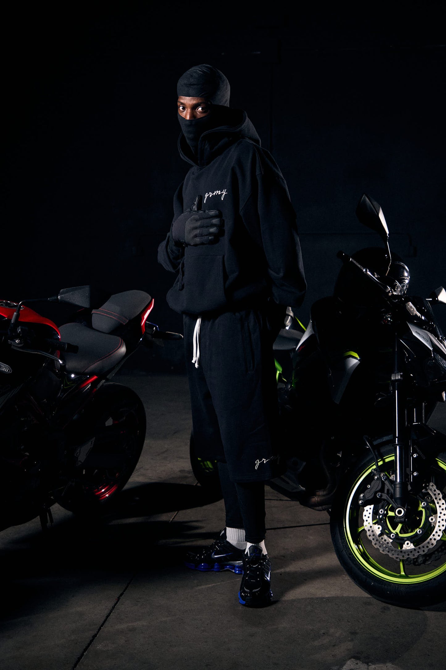 SAVAGE DOMAIN FRENCH TERRY BOXY HOODIE BLACK