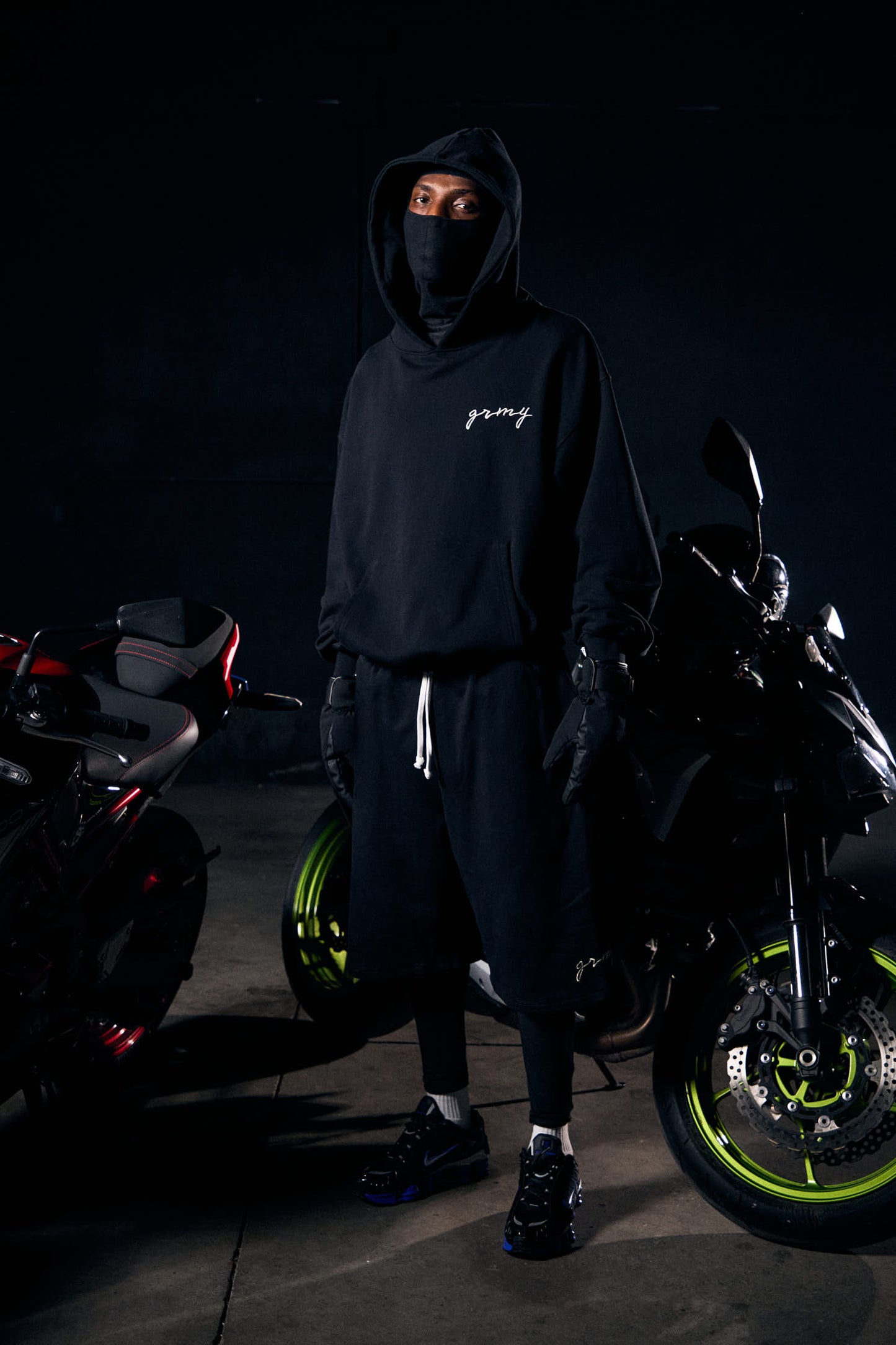 SAVAGE DOMAIN FRENCH TERRY BOXY HOODIE BLACK
