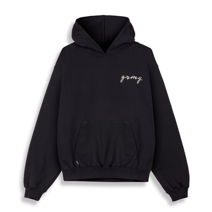 SAVAGE DOMAIN FRENCH TERRY BOXY HOODIE BLACK