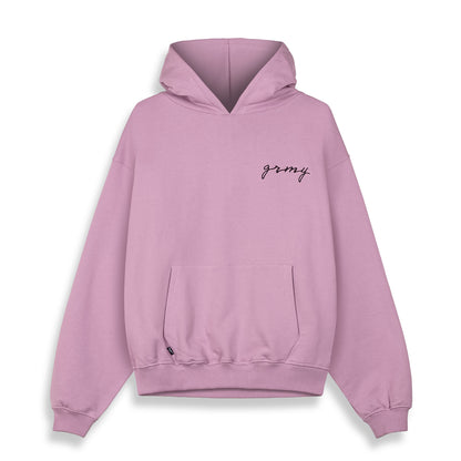 SAVAGE DOMAIN FRENCH TERRY BOXY HOODIE LILAC