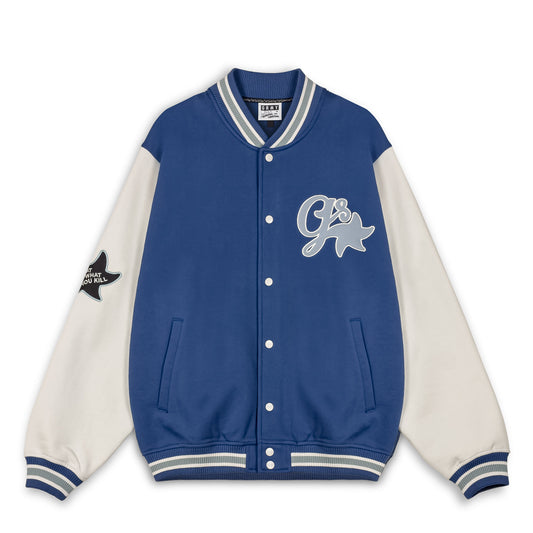 MADRID FLEECE BUTTON HEAVYWEIGHT SWEATSHIRT NAVY