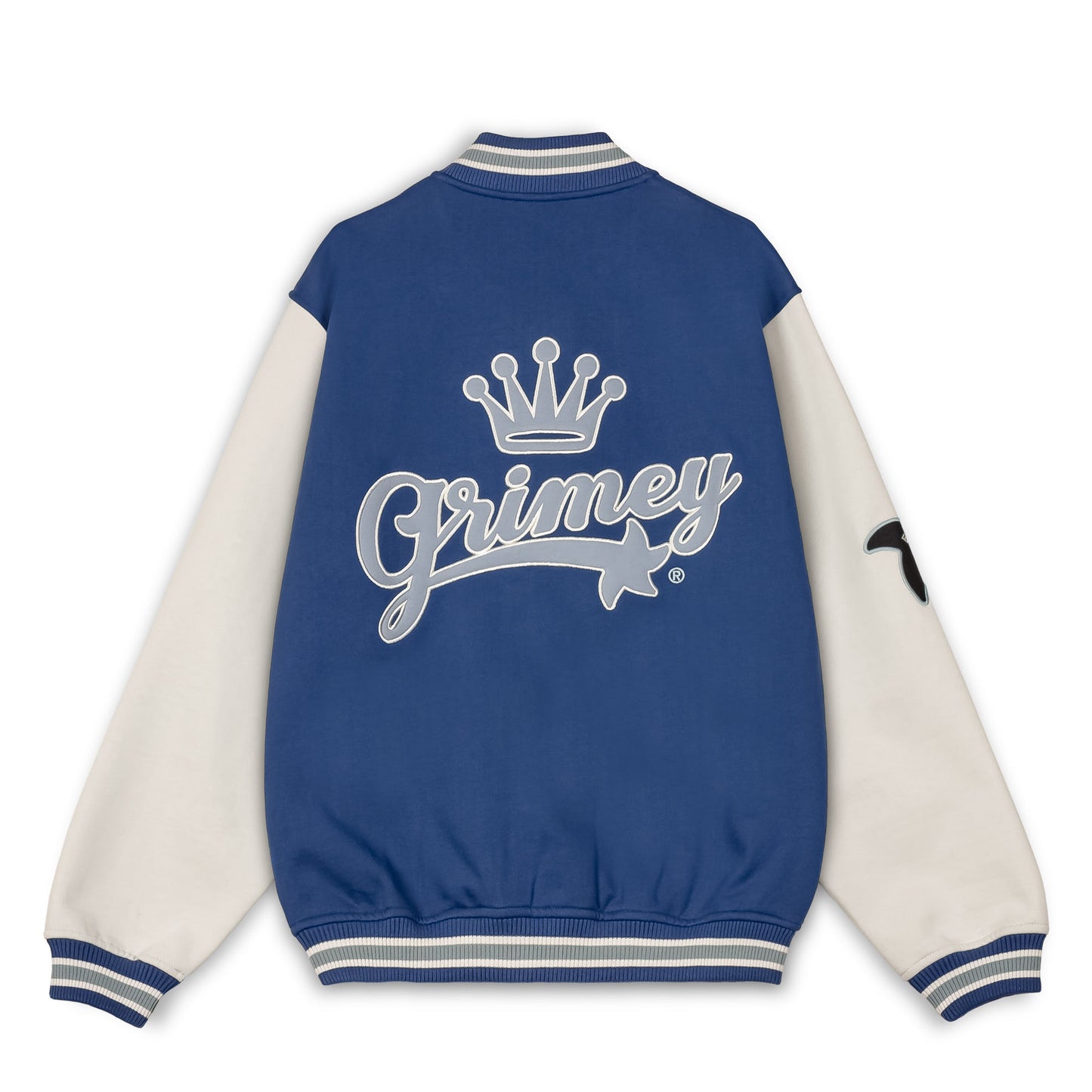 MADRID FLEECE BUTTON HEAVYWEIGHT SWEATSHIRT NAVY