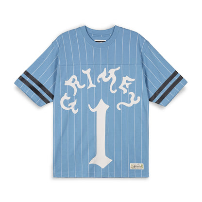 CAUSING PANIC HEAVYWEIGHT FOOTBALL JERSEY BLUE