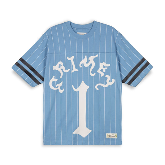 CAUSING PANIC HEAVYWEIGHT FOOTBALL JERSEY BLUE