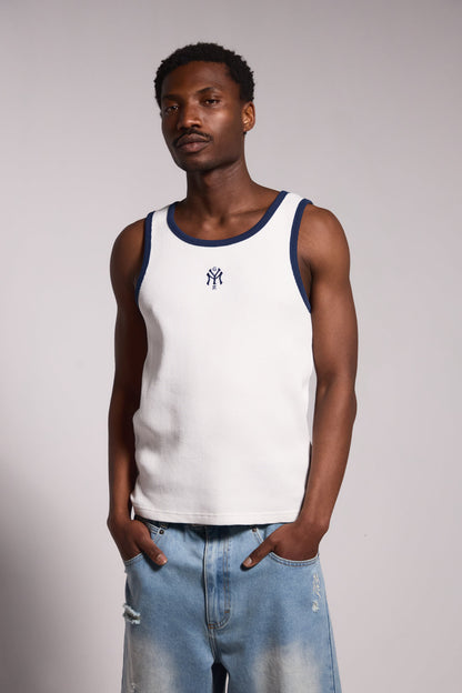 SWEET SCIENCE FITTED TANK TOP OFF WHITE
