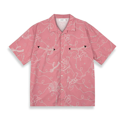 LONE HAND BUTTON UP SHIRT BRICK