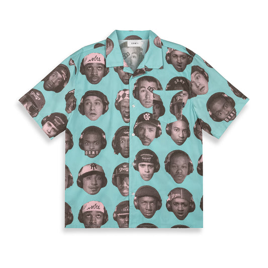 THE MIDNITE BUTTON UP SHIRT BLUE