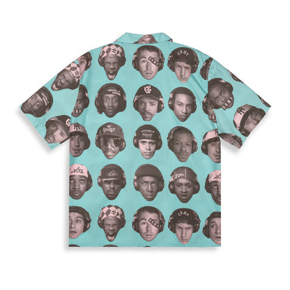 THE MIDNITE BUTTON UP SHIRT BLUE