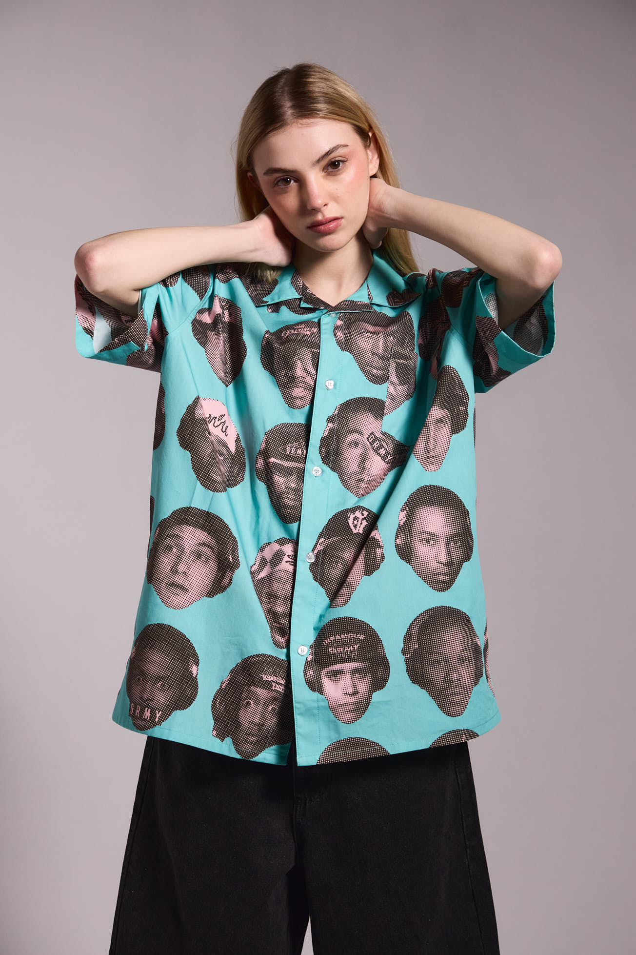 THE MIDNITE BUTTON UP SHIRT BLUE