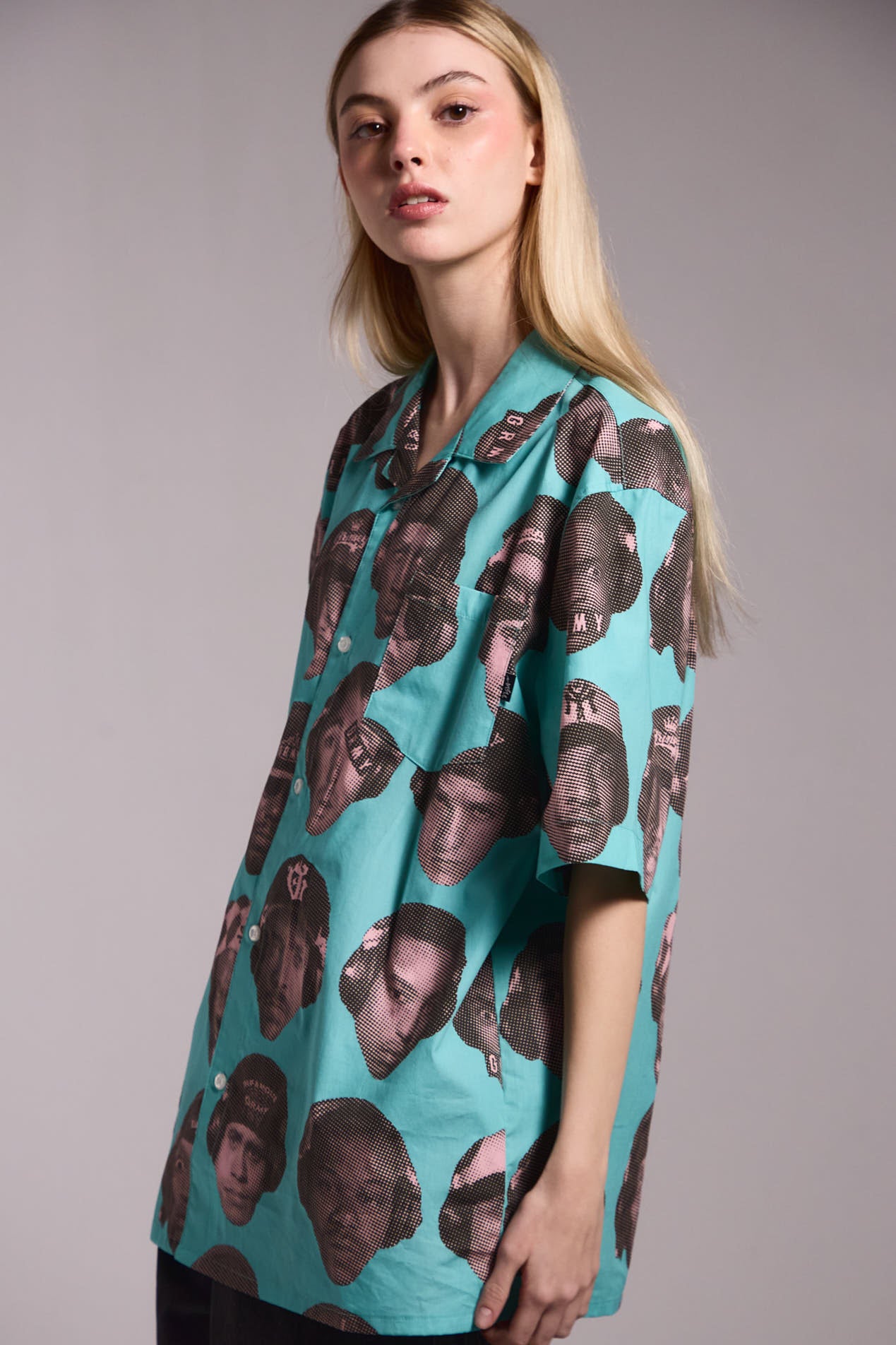 THE MIDNITE BUTTON UP SHIRT BLUE