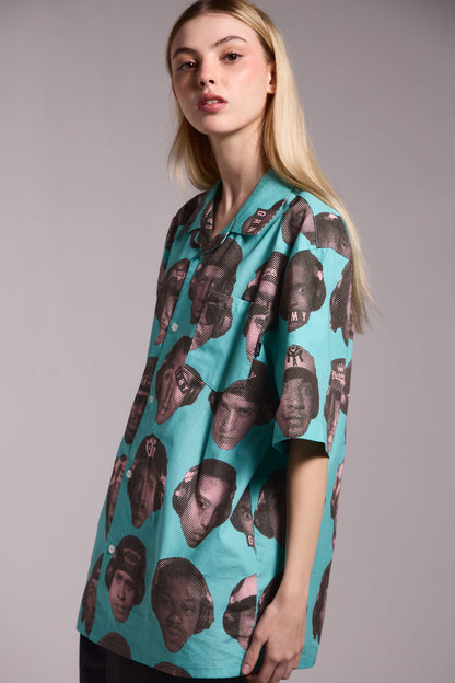 THE MIDNITE BUTTON UP SHIRT BLUE