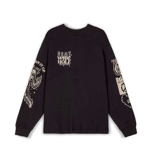 BACK AT YOU LONG SLEEVE TEE BLACK