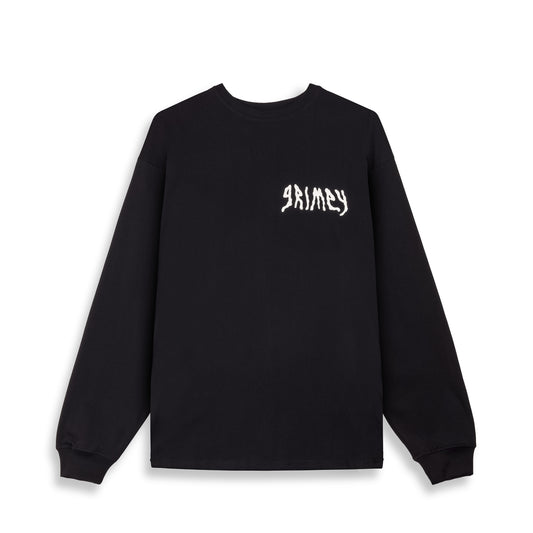 PEACE WITHIN THE GLITZY GRILLZ LONG SLEEVE TEE BLACK