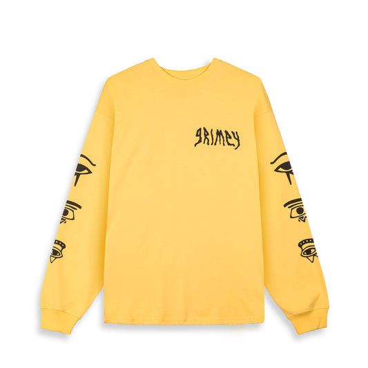 PEACE WITHIN LONG SLEEVE TEE YELLOW