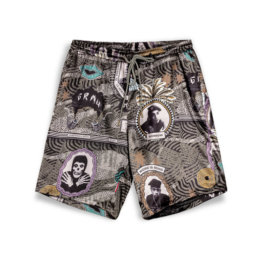 SUPASTAR SATIN SHORT GREEN