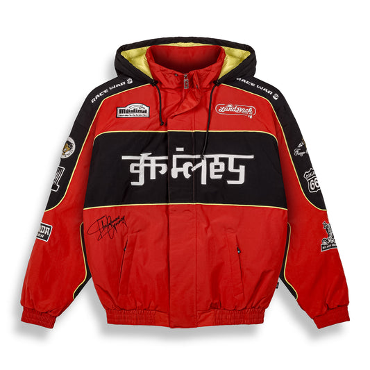 RACE WAR PULL OVER JACKET RED