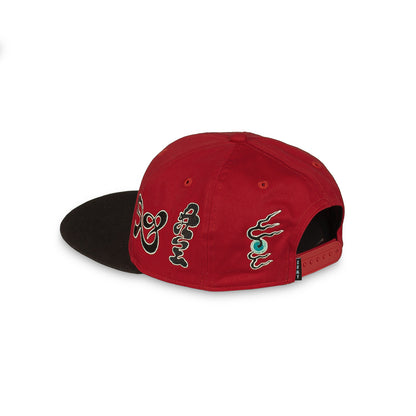 TUSKER TEMPLE BICOLOR SNAPBACK CAP RED