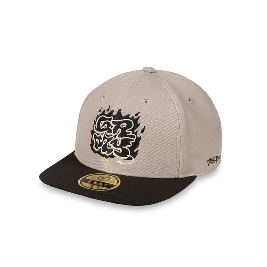 THE SHELTER THROW UP FITTED CAP GREY