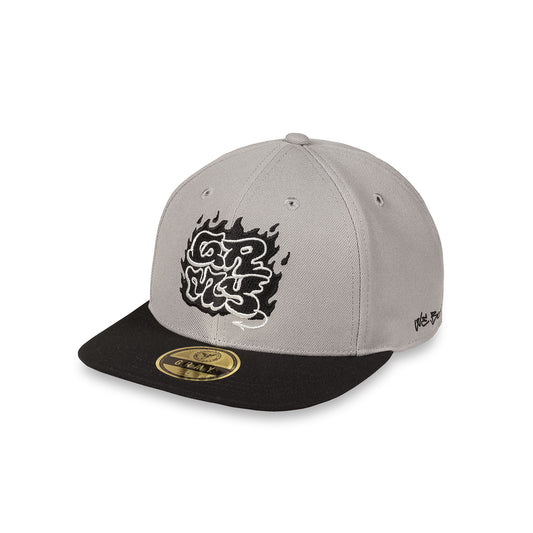 THE SHELTER THROW UP FITTED CAP GREY