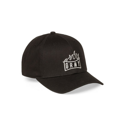 BACK AT YOU CURVED VISOR SNAPBACK CAP BLACK