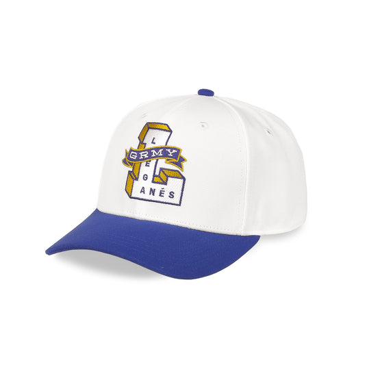 LEGA X GRMY WE ALWAYS DREAMING CURVED VISOR SNAPBACK CAP OFF WHITE