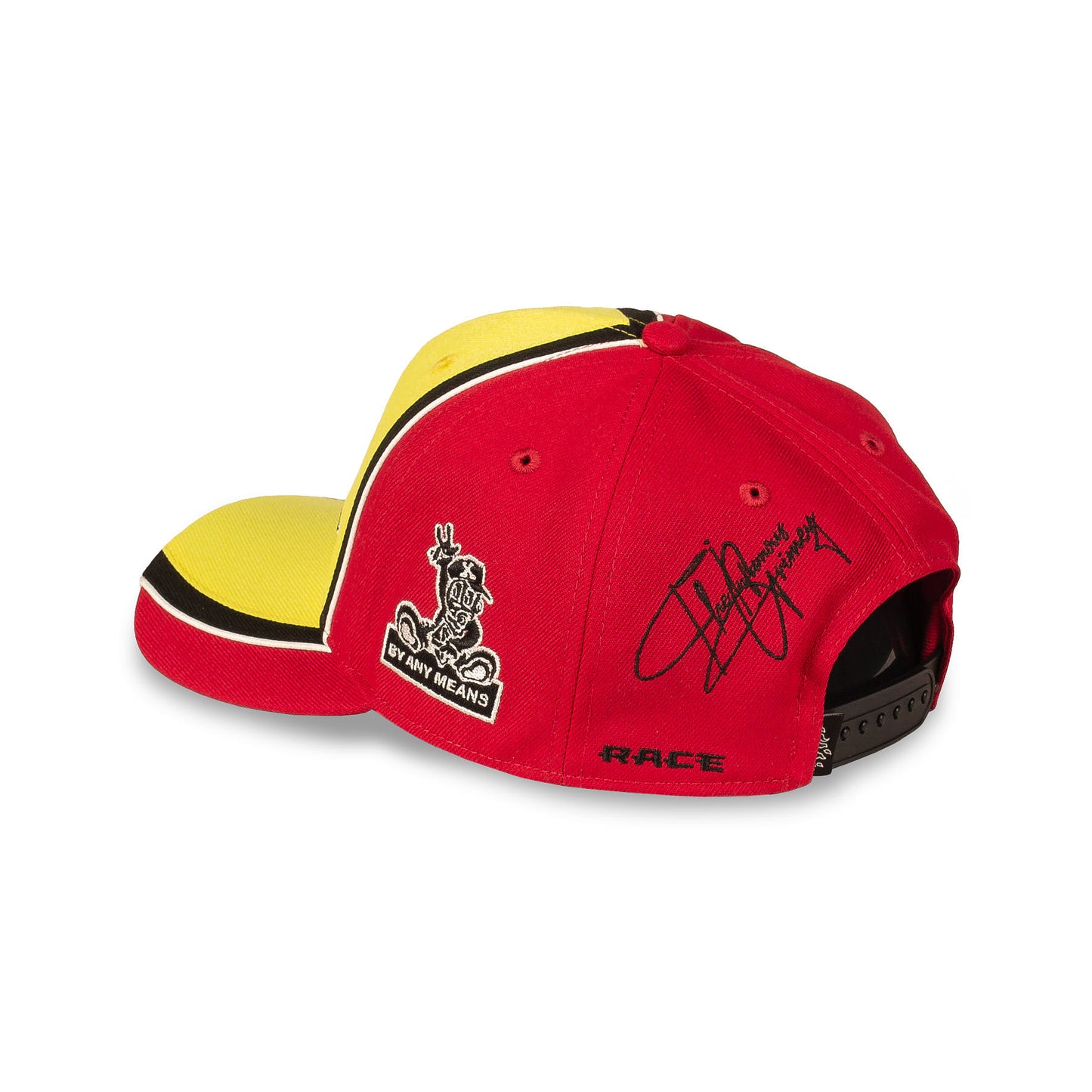 RACE WAR CURVED VISOR SNAPBACK CAP RED