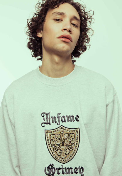 CAUSING PANIC VINTAGE CREWNECK SPORT GREY