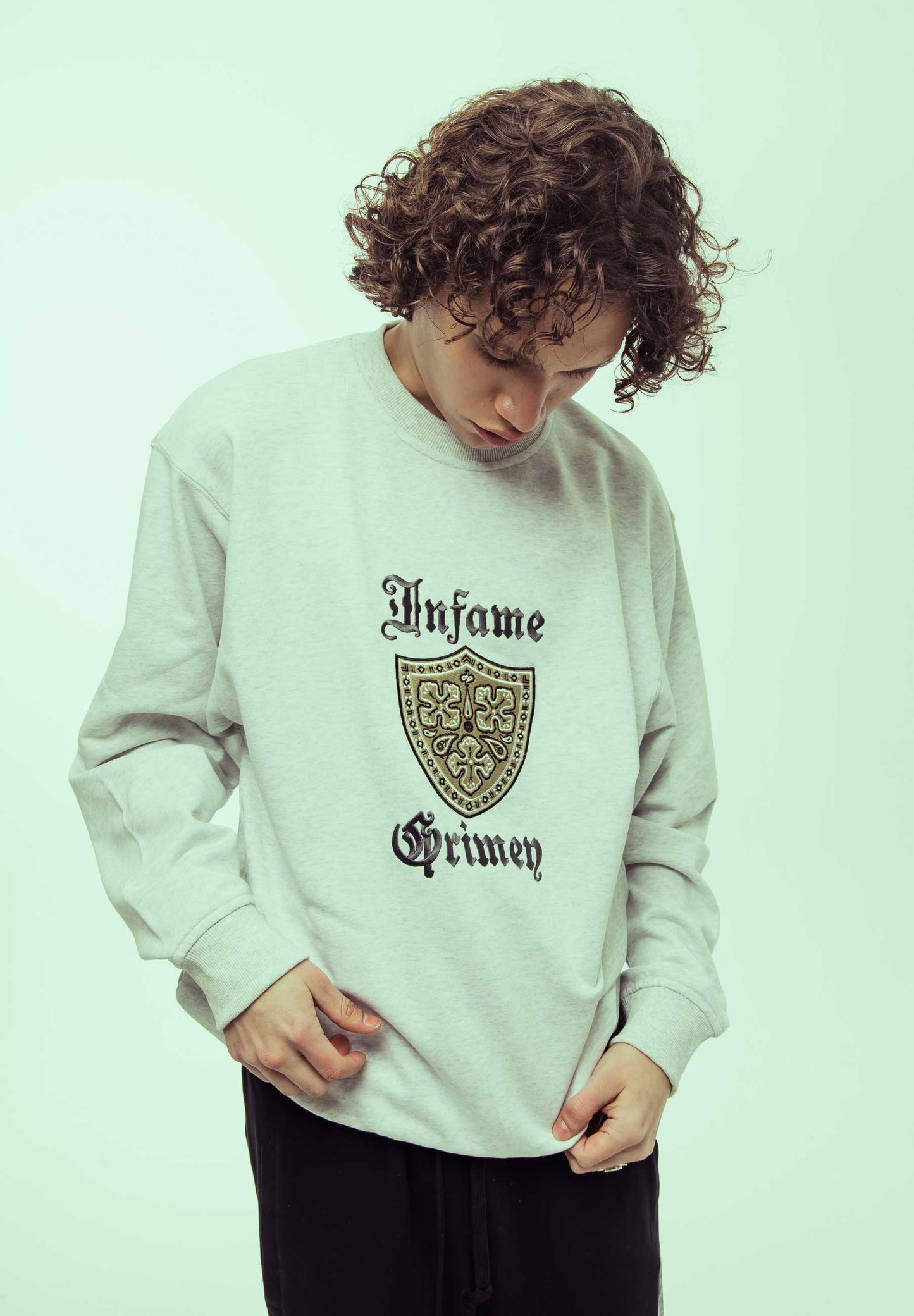 CAUSING PANIC VINTAGE CREWNECK SPORT GREY