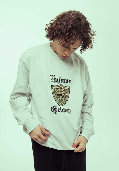 CAUSING PANIC VINTAGE CREWNECK SPORT GREY