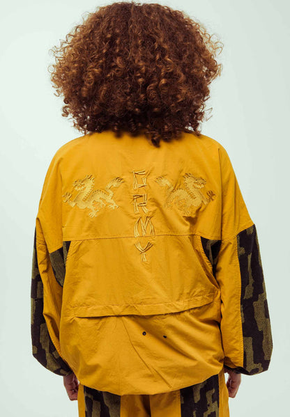 LUCKY DRAGON TRACK JACKET MUSTARD