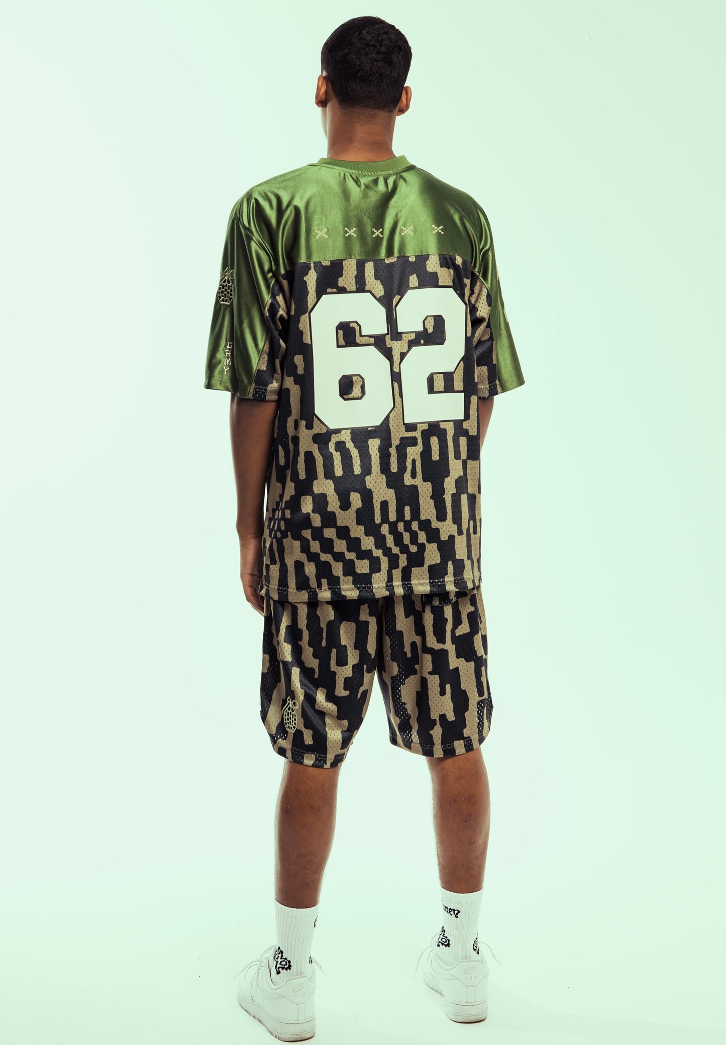 LUCKY DRAGON MESH BASKET SHORTS GREEN