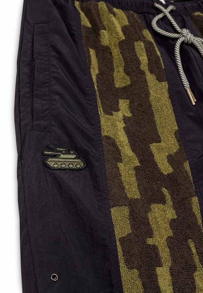 LUCKY DRAGON JACQUARD TRACK PANTS BLACK