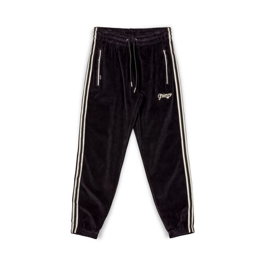 MADRID VELVET TRACK PANTS BLACK