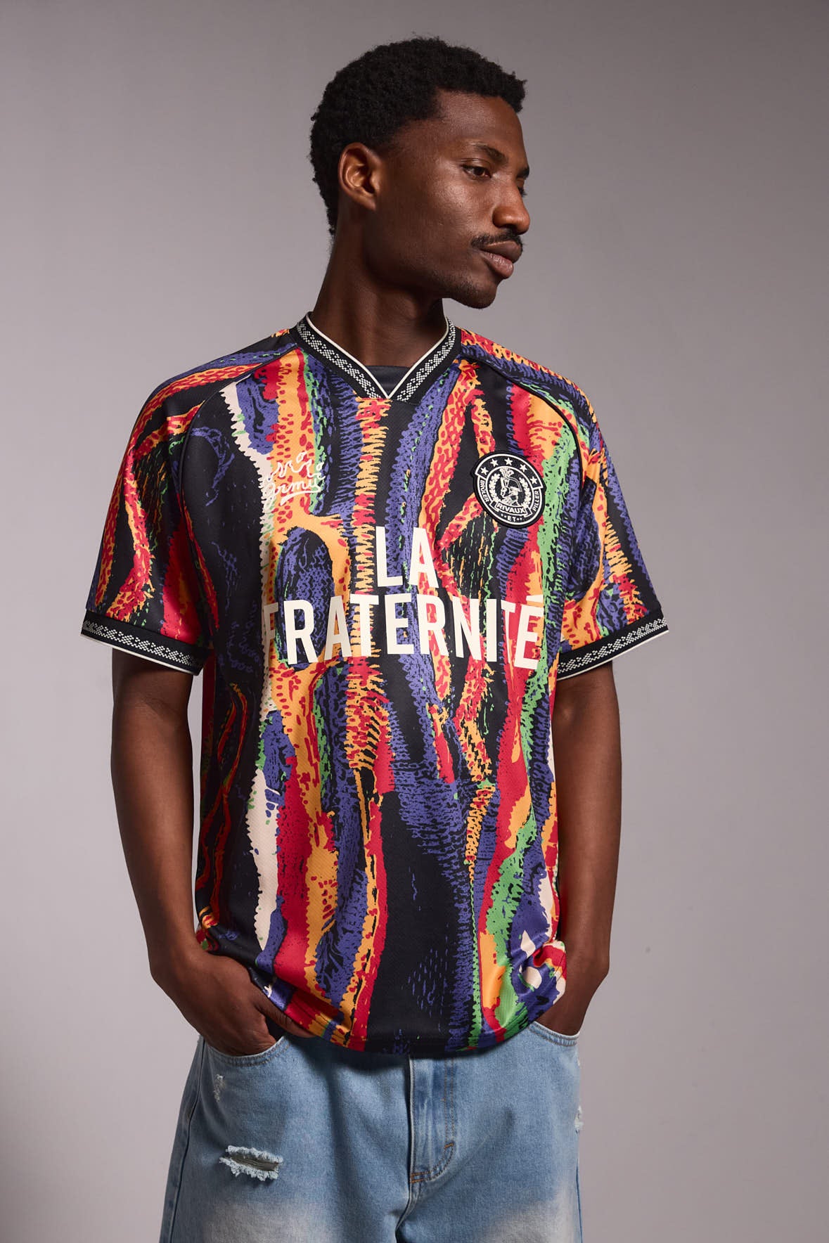 LA FRATERNITE SOCCER TEE MULTICOLOR